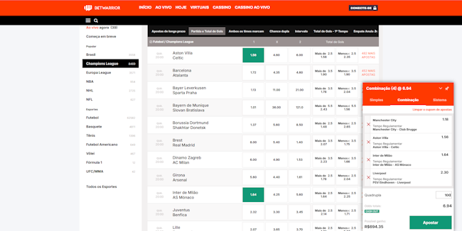 Casino betting